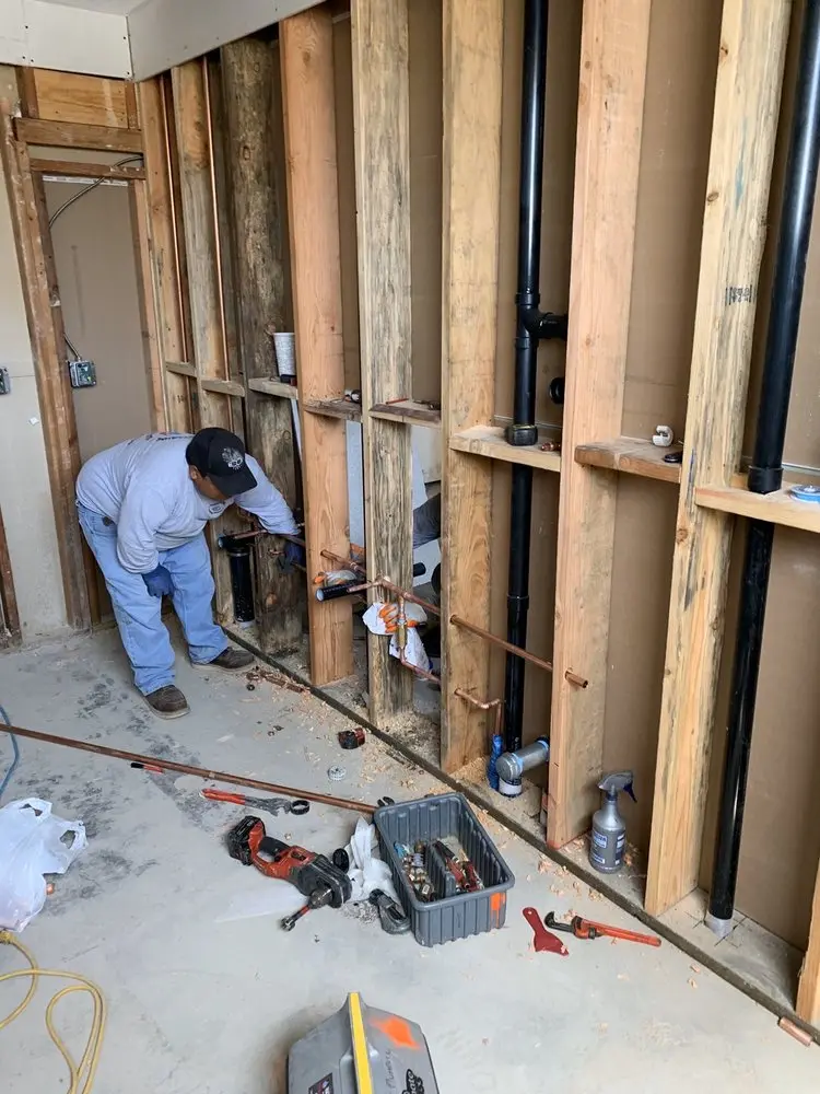 Commercial rough-in plumbing for Gas Line Repair in Rocklyn
